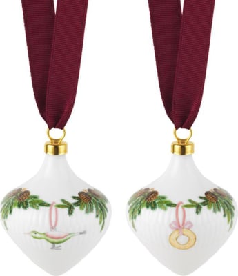 Royal Copenhagen Star fluted jólakúla 2stk 8,5cm