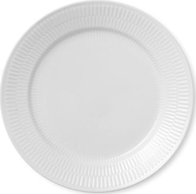 Royal Copenhagen White Fluted diskur 25cm