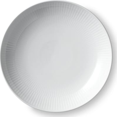 Royal Copenhagen White Fluted diskur modern 20cm
