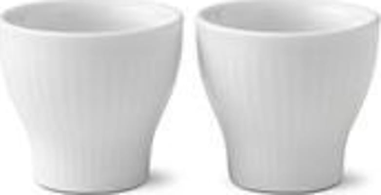 Royal Copenhagen White Fluted eggjabikar 2stk