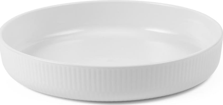 Royal Copenhagen White Fluted eldfast mót 27cm