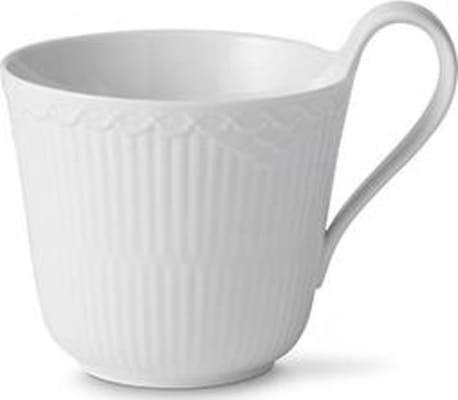 Royal Copenhagen White Fluted krús m. háu handfangi 33cl