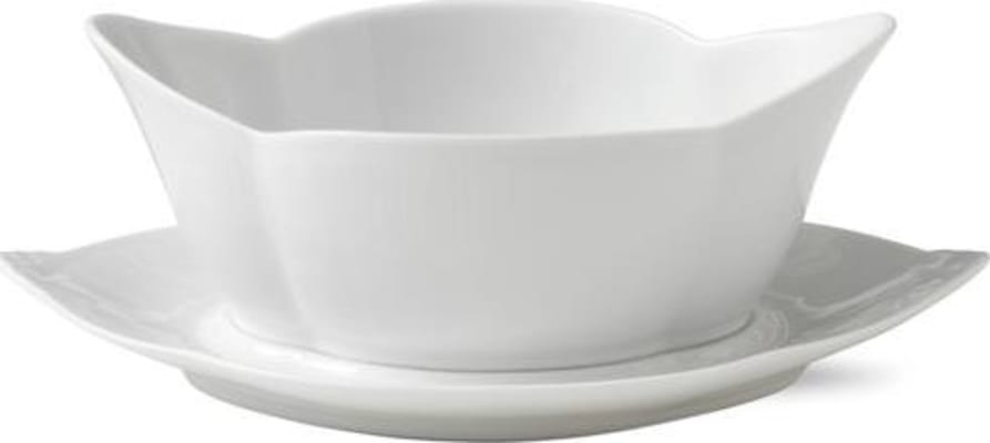 Royal Copenhagen White Fluted sósubátur 55cl