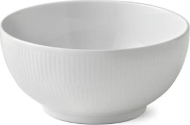 Royal Copenhagen White Fluted skál 18cm 110cl