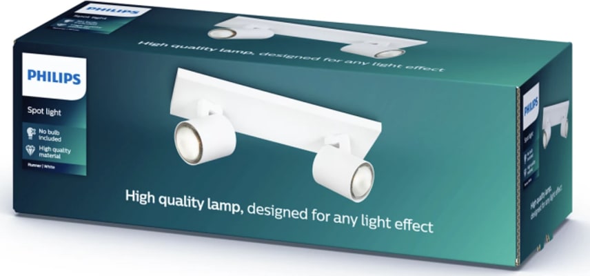 Runner kastari hvítur 2 faldur