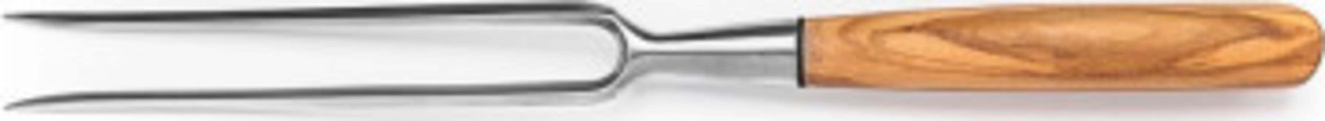 Saladini Carving gaffall 17 cm - Ólífuviður
