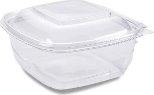 Salatbox glært ferk. m/öryggisloki 750ml 179x174x50mm 75stk