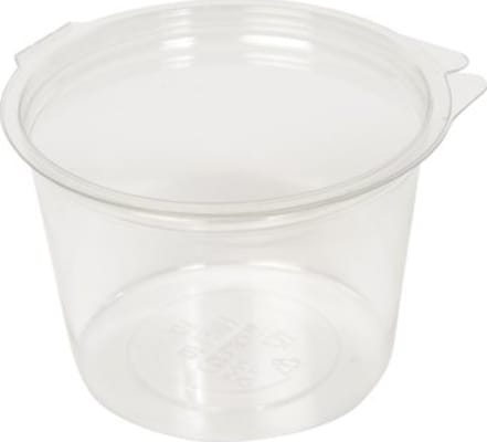 Salatskál 500ml hringlaga djúp áfast lok 480stk