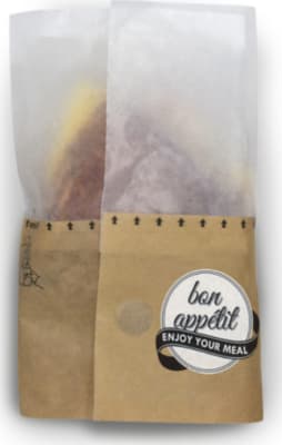 Samlokupoki Large Snack bag 50/50 glassine 21,5x7,5/6x13cm