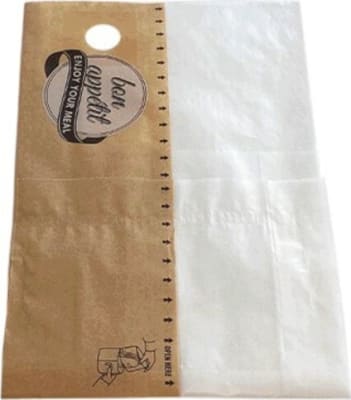 Samlokupoki Small Snack bag 50/50 glassine 15x6,5/6x13cm
