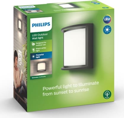 Samondra veggljós Antracite 1 x 12W IP44