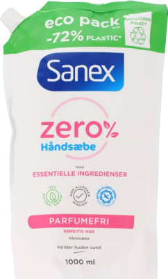 Sanex Zero% LHS handsápa 1000 ml refill
