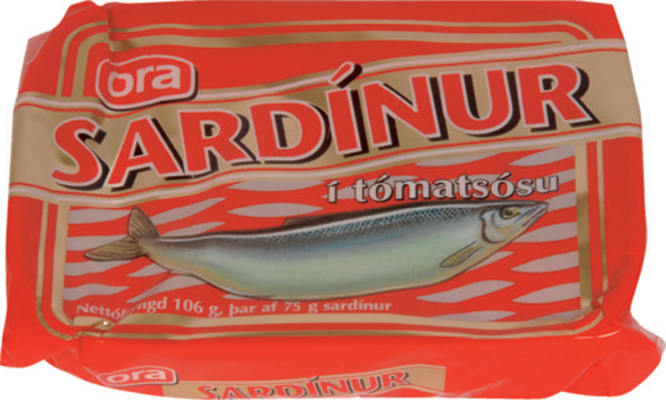 Sardínur í tómatsósu Ora 106g