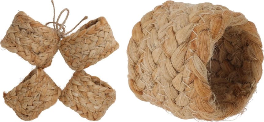 Servíettuhringur bast 4stk natural