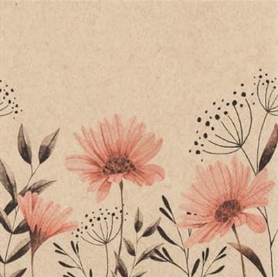 Servíettur Delicate Flowers  33×33 (12)
