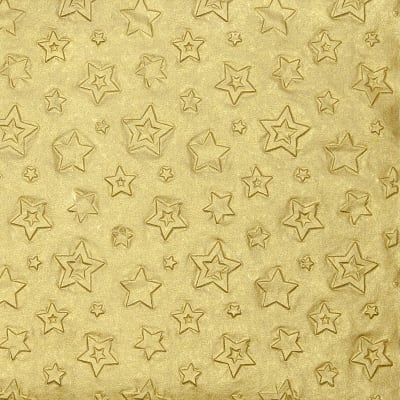 Servíettur Embossed star gold 33×33 (12)