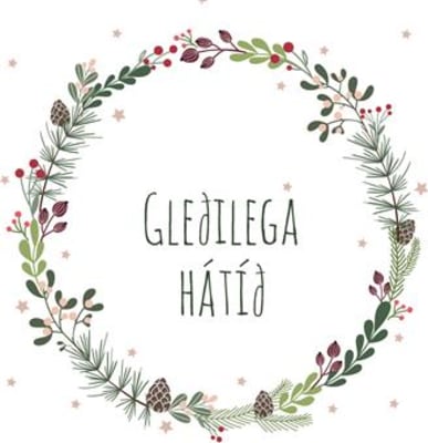 Servíettur Gleðilega hátið 33×33(12)