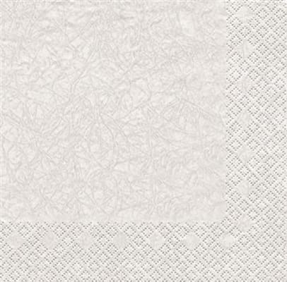Servíettur Modern colours white 33×33 (12)