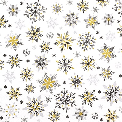 Servéttur Sparkling stars 33×33 20stk (12)