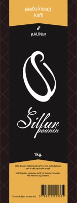 Silfur Meðalristað Kaffibaunir
