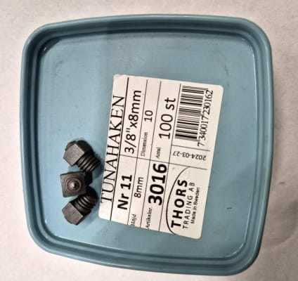 Skafl skrúfaður 8mm 100stk