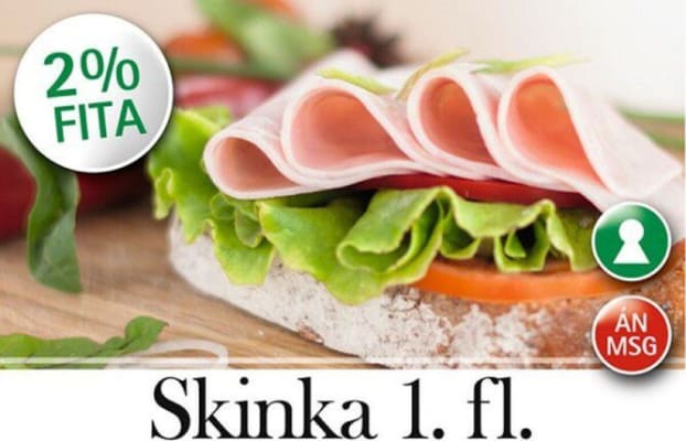 Skinka 1. fl. bréf 95g/stk