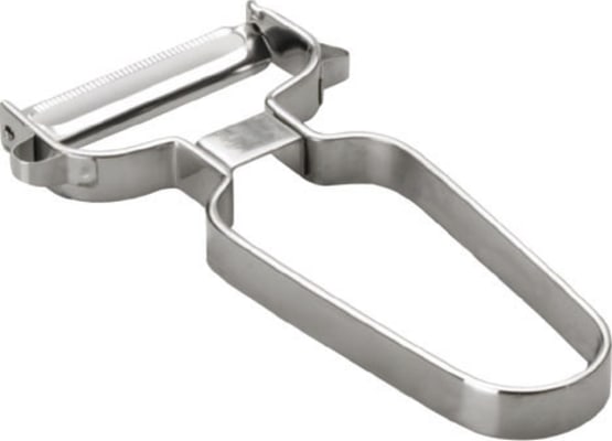 Skrælari fyrir tómata - tvöfaldur skurður.