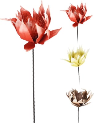 Skrautgrein Protea Roze 81cm 3mism litir 1stk