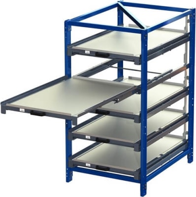 Smartstoring Compact Storage Unit 200kg 70% útdragnlegar 5 hillur