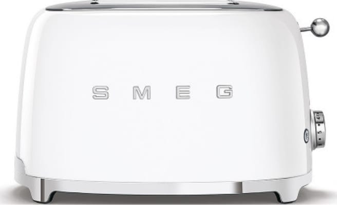 Smeg brauðrist fyrir 2 sneiðar - hvít