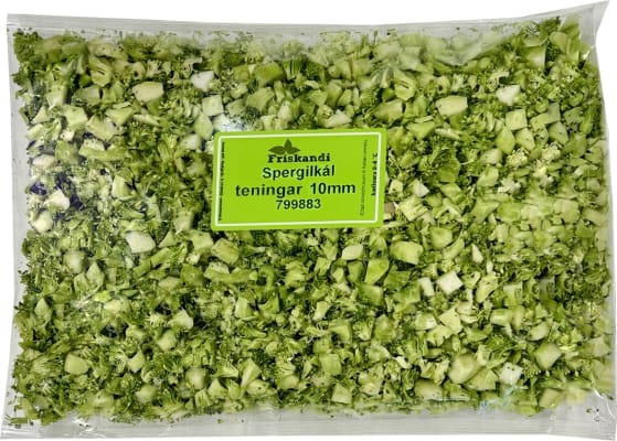 Spergilkál teningar 10mm - Sérpöntun