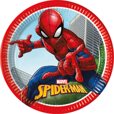 Spiderman pappadiskar 23cm 8stk (12)