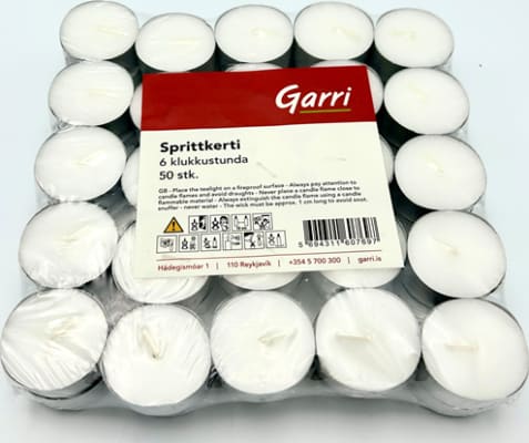 Sprittkerti 6 tíma 50stk