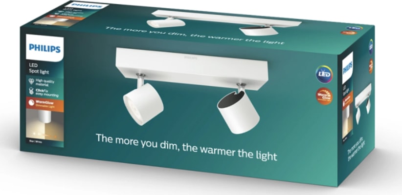 Star bar/tube white 2x4.5W