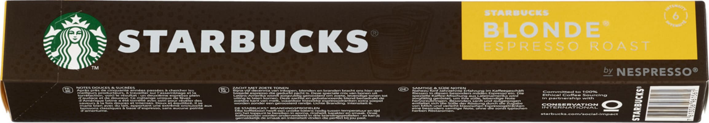 Starbucks by Nespresso Blonde Espresso