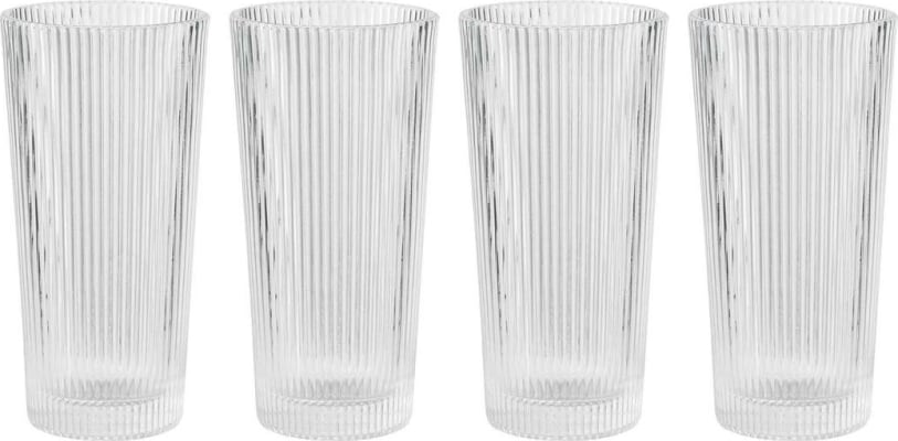 Stelton Pilastro long drink glas 4 Stk glær