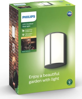 Stock Veggljós Antrasít 1x6W 230V