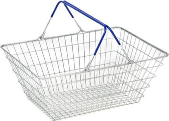 Storage 25 L vír handkarfa, svört handföng