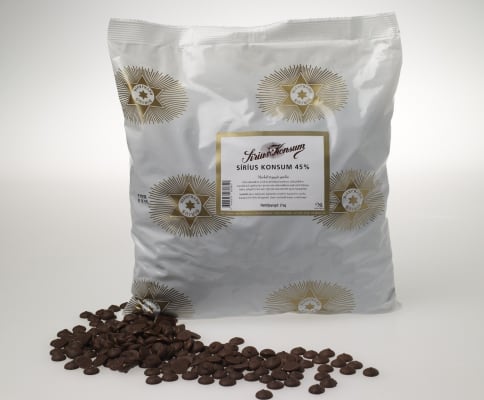 Suðusúkkulaði Konsúm dropar 2,5kg (4stk/ks)