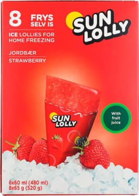 Sun Lolly Jarðarberja 8x60ml