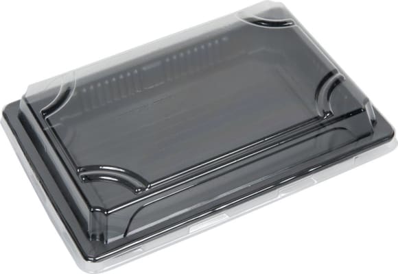 Sushi bakki og lok miðstærð 10-12 bita 19×13×4cm 400stk