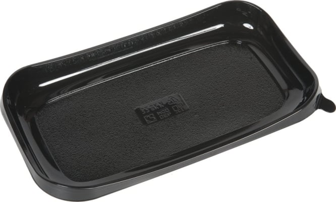 Sushi/Smurbrauðsbakki svartur 240x140x25mm 450stk