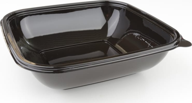 Svört skál 18x18cm 1000ml 300stk