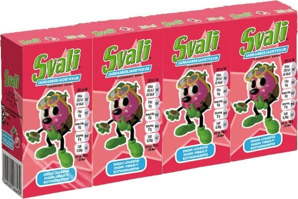 Svali jarðarberja 4x200 ml
