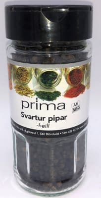 Svartur pipar heill 105g *6 glös