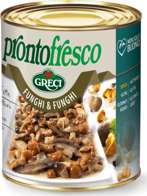Sveppir í dós blandaðir 800g Greci