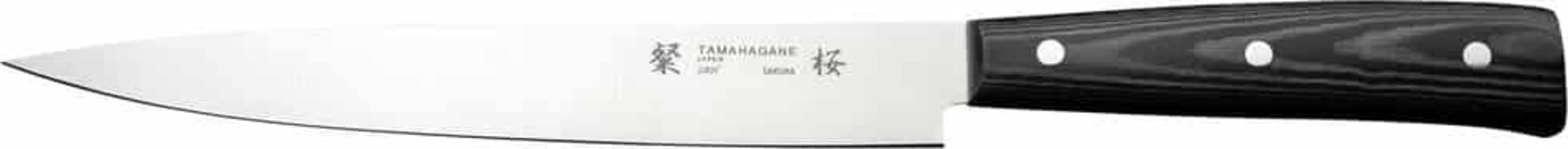 Tamahagane Sakura carving hnífur – 18 cm