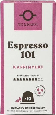 Te & Kaffi Espresso 101 Kaffihylki