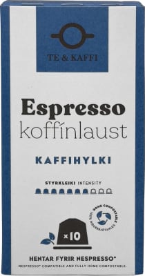 Te & Kaffi Espresso Koffínlaust Kaffihylki