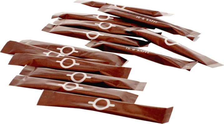 Te & Kaffi Sykurrör Brún 1000 stk